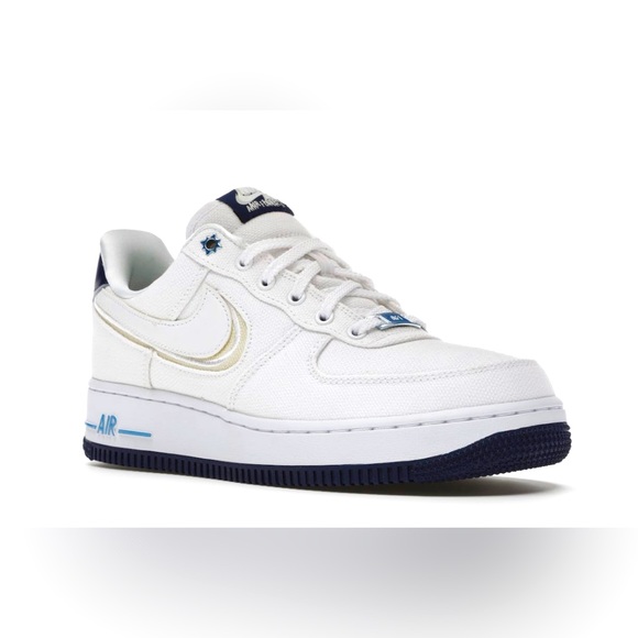 Nike Other - Nike Air Force 1 PRM White canvas sneakers Sz 4.5